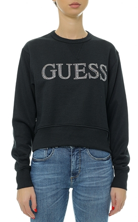 Guess-Bluza cu logo decorativ